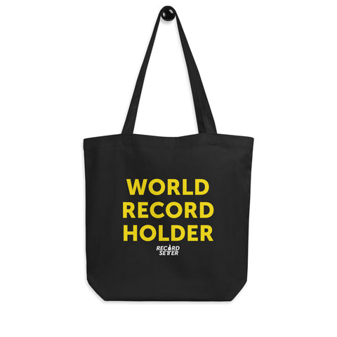"WORLD RECORD HOLDER" TOTE BAG