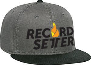 "Record Setter Logo" Charcoal Grey Snapback Hat