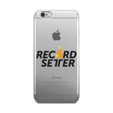 "Record Setter Logo" iPhone case